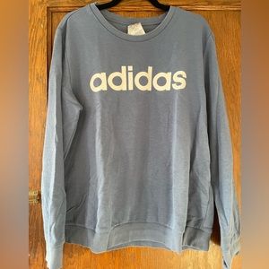 Womens adidas sweater size XL, color periwinkle blue!
